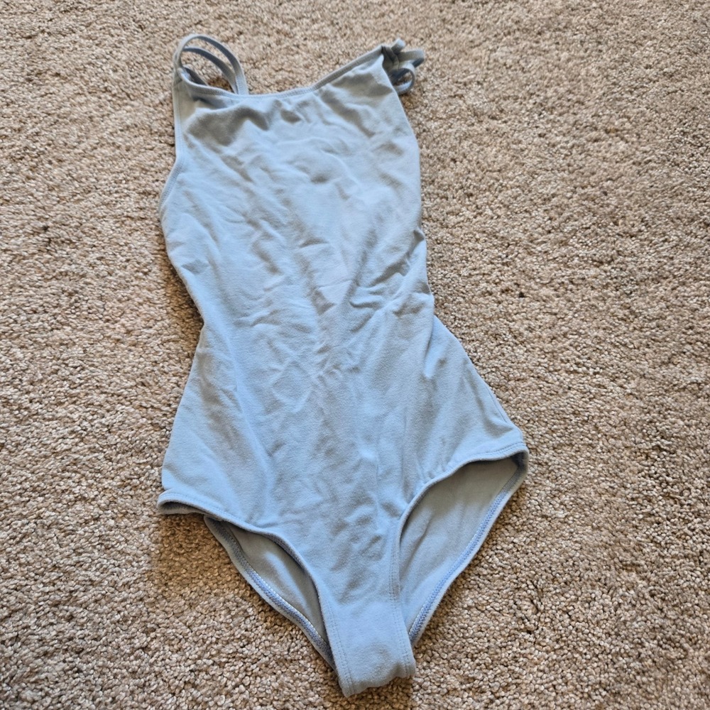 Theatricals Girls Light Blue Crisscross Back Dance Leotard LC